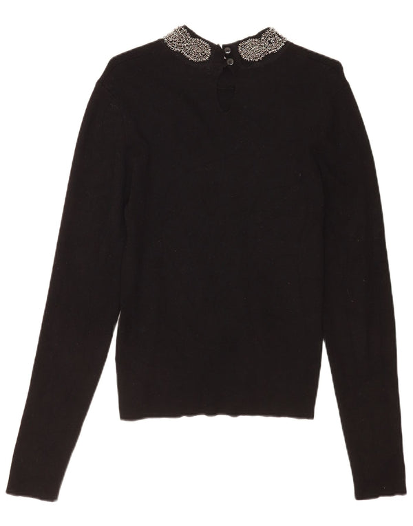 Top da donna a maniche lunghe Oasis UK 14 Large nero in viscosa