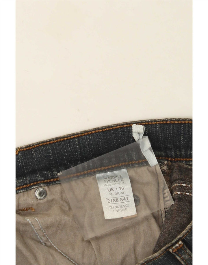 Jeans Bootcut da donna Marks & Spencer UK 16 Large W32 L31 Cotone blu
