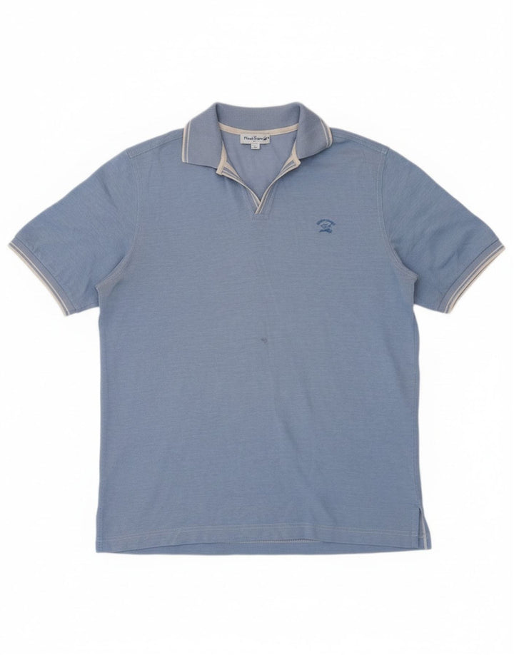 Polo da uomo Paul & Shark blu medio screziato