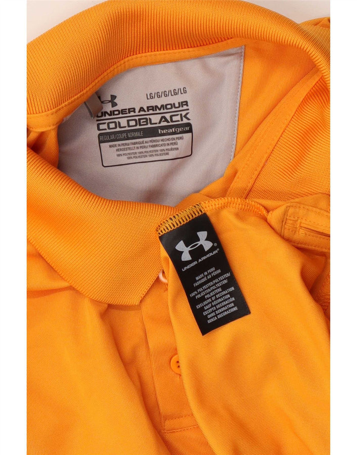 Polo da uomo Under Armour grande arancione in poliestere