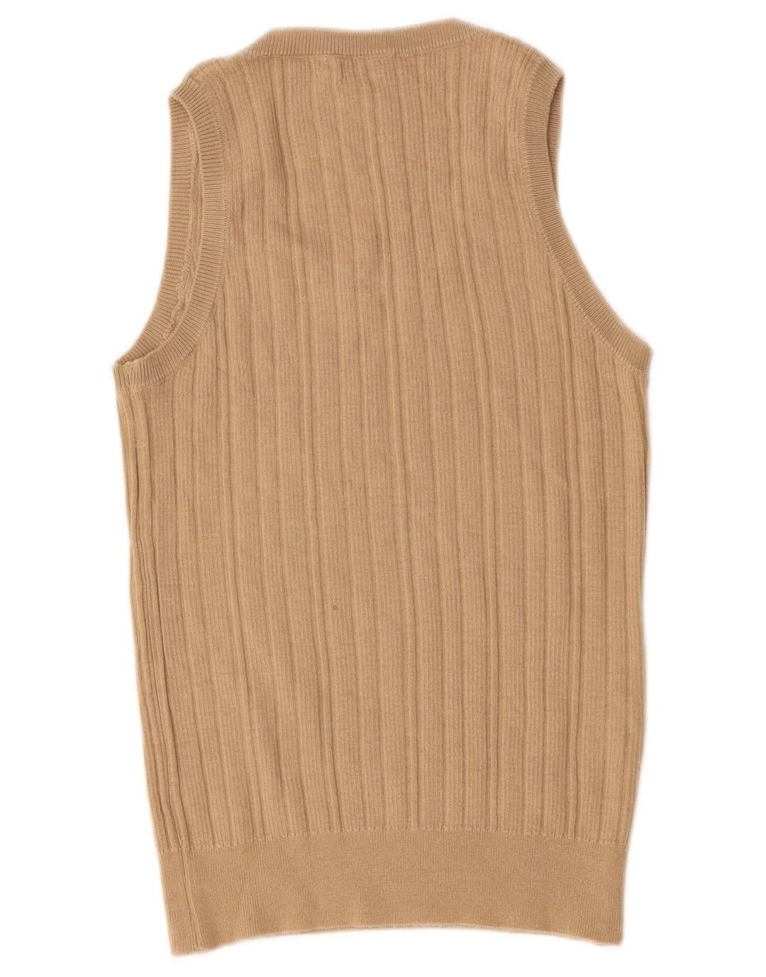 Camicetta senza maniche da donna Benetton Top UK 12 Lana beige medio