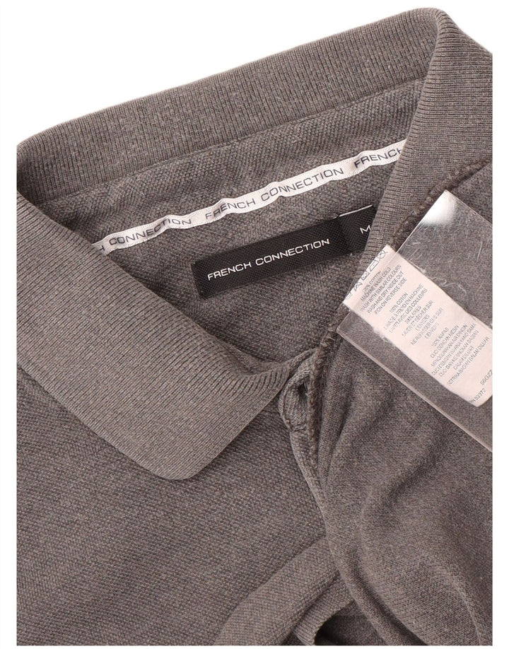 Polo da uomo FRENCH CONNECTION in cotone grigio medio