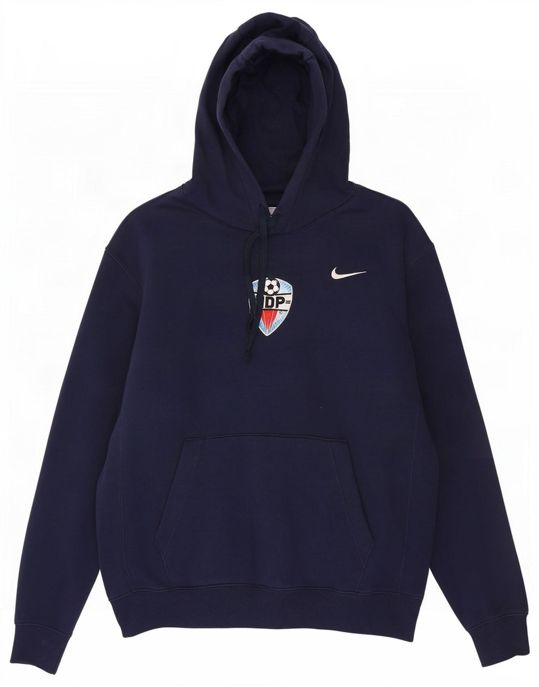 Felpa con cappuccio da uomo Nike, cotone medio blu navy