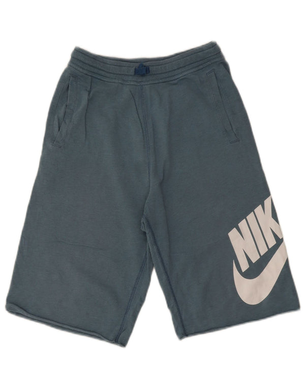 Pantaloncini sportivi Nike da ragazzo con grafica 13-14 anni XL in cotone blu