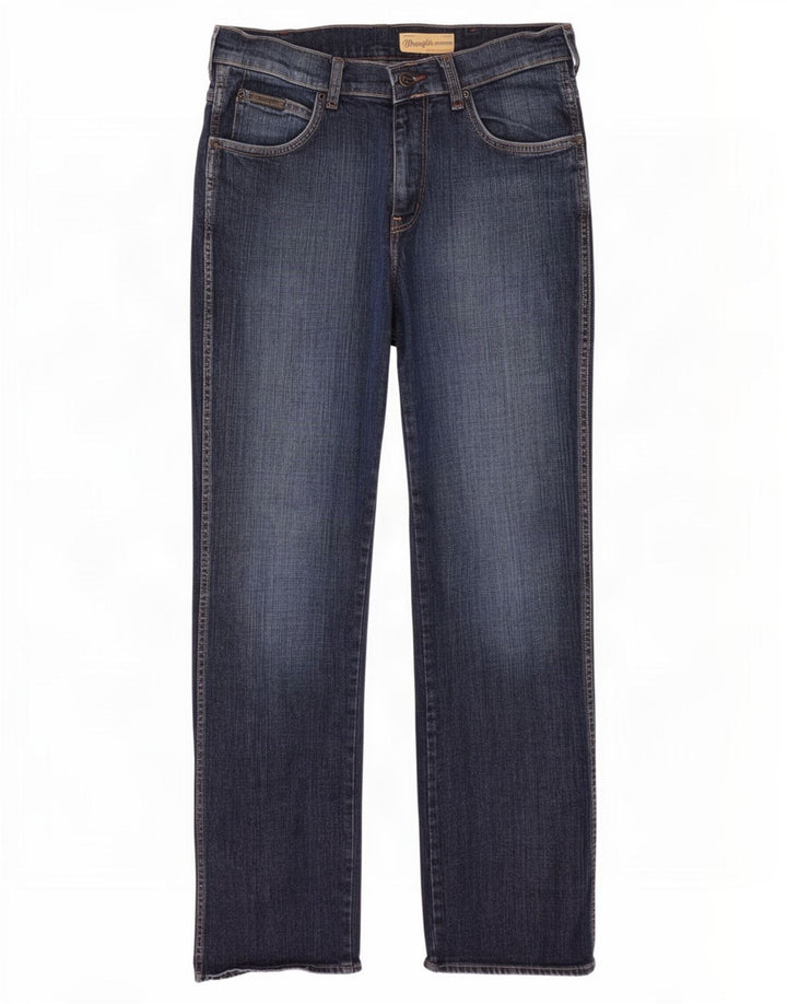 Jeans Wrangler Pittsboro Bootcut da uomo W32 L32 cotone blu navy