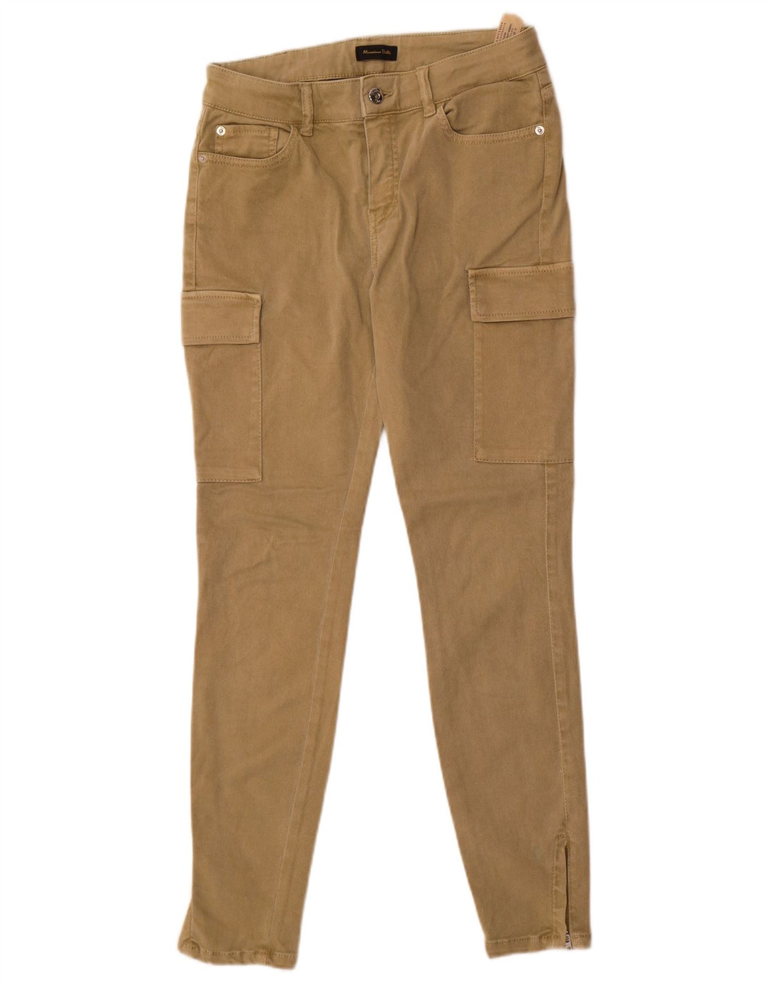 Pantaloni cargo skinny da donna Massimo Dutti EU 40 Medium W30 L29 Khaki