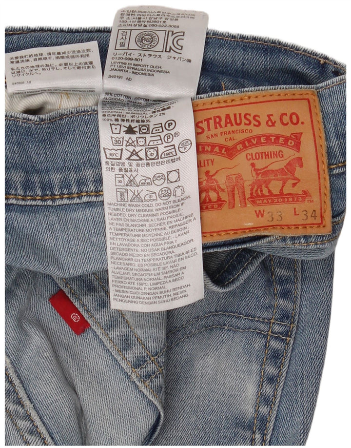 Jeans Levi's Uomo 511 Slim W33 L34 Cotone Blu