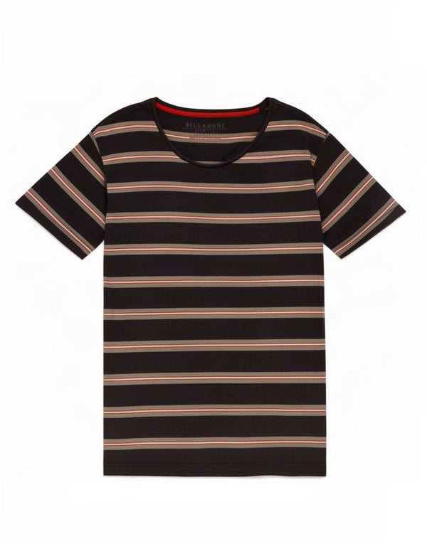 T-shirt da uomo Billabong Top 2XL cotone a righe blu navy