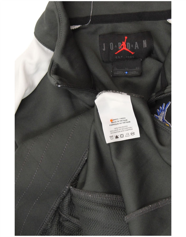 Giacca da tuta da uomo JORDAN XL verde poliestere color block