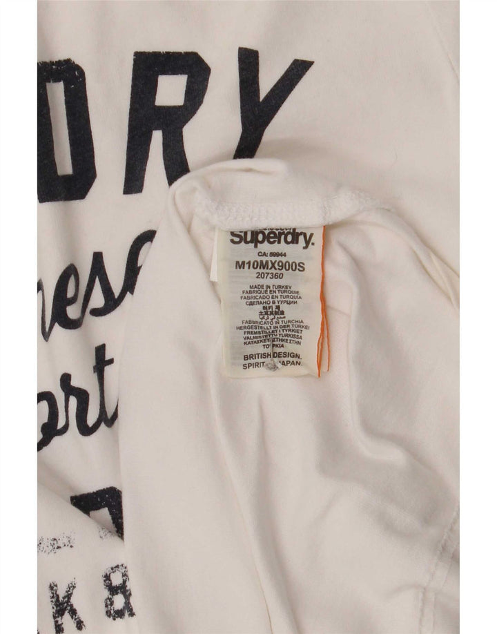 T-shirt grafica da uomo Superdry Top in cotone bianco medio