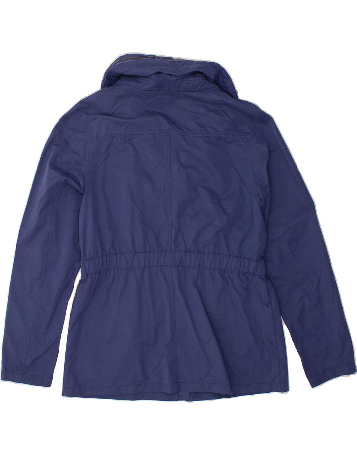 FAT FACE Womens Bomber Jacket UK 14 Medium  Blue Cotton Vintage Fat Face and Second-Hand Fat Face from Messina Hembry 