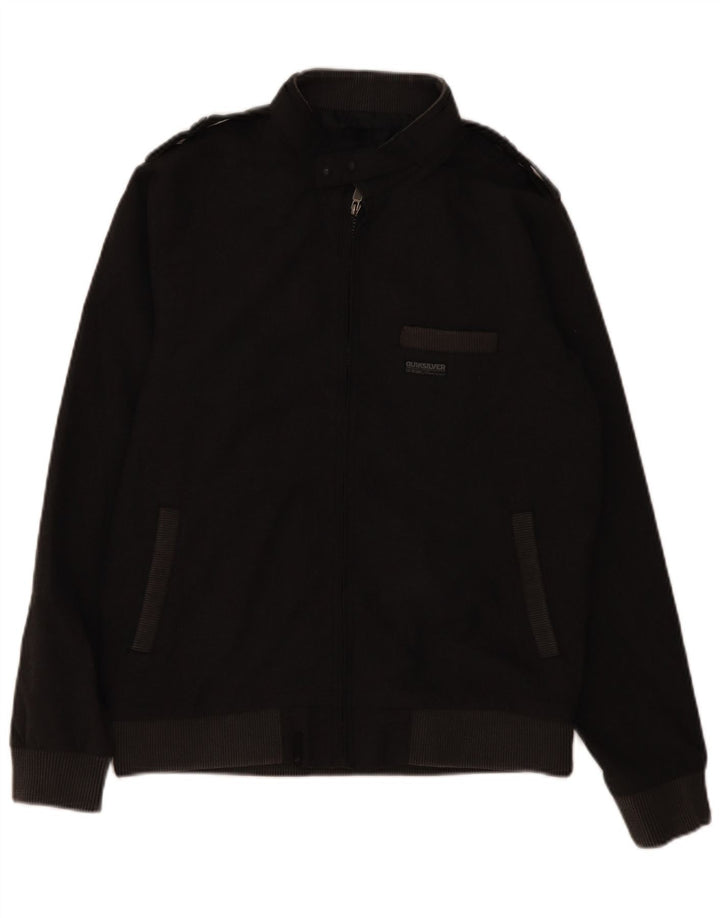 Giubbotto bomber militare da uomo QUIKSILVER UK 36 piccolo poliestere grigio