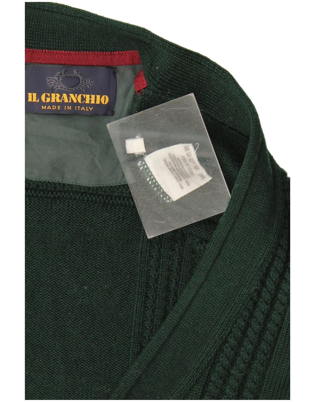 Maglione Cardigan Uomo Il Granchio XL Verde Lana