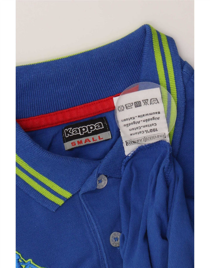 Polo Kappa Uomo Piccola in Cotone Rigato Blu