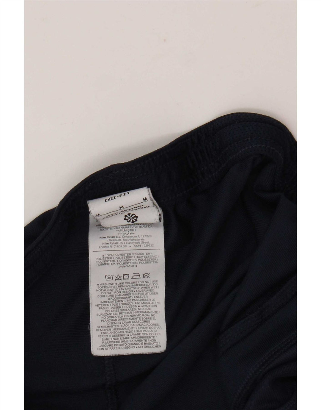 Pantaloni da tuta Nike Dri Fit da uomo medi blu navy poliestere