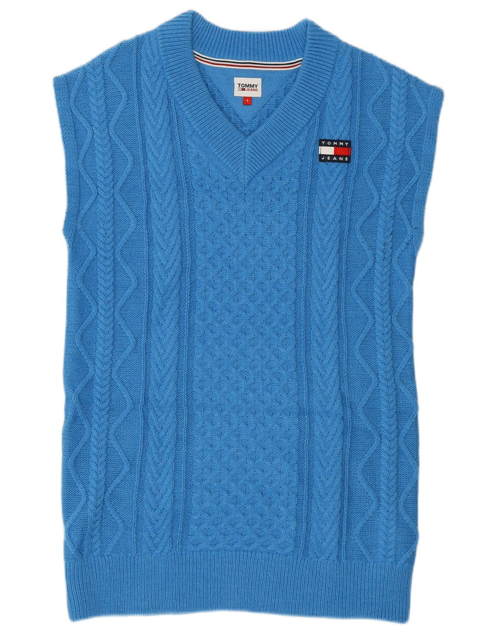 Canotta da donna Tommy Hilfiger Canotta UK 10 Small Blu Poliestere