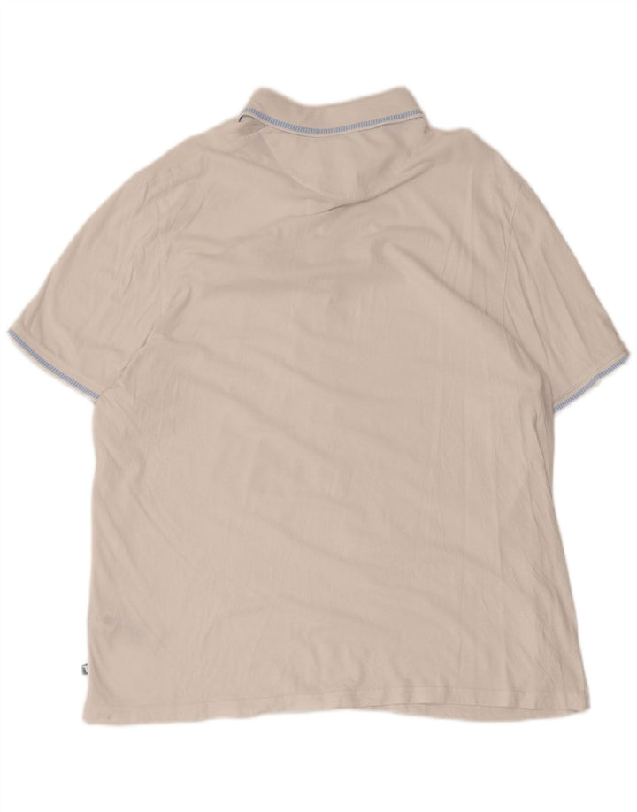 Polo da uomo Ted Baker taglia 6 2XL cotone bianco