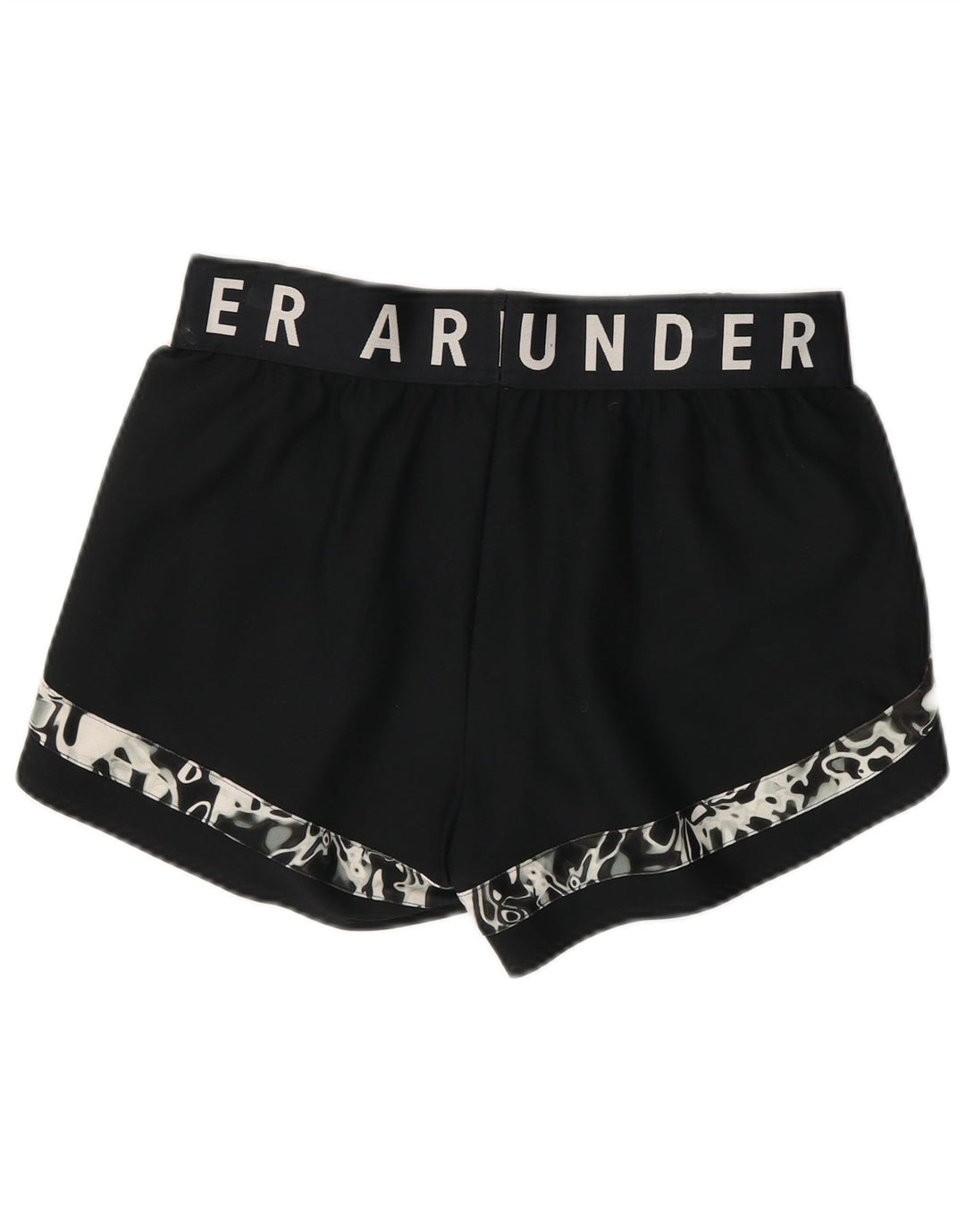 Pantaloncini sportivi Under Armour da donna con motivo astratto UK 12 medio nero