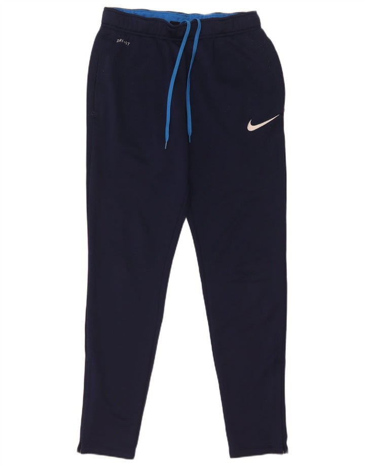 Pantaloni da tuta Nike Dri Fit da uomo piccoli in poliestere blu navy