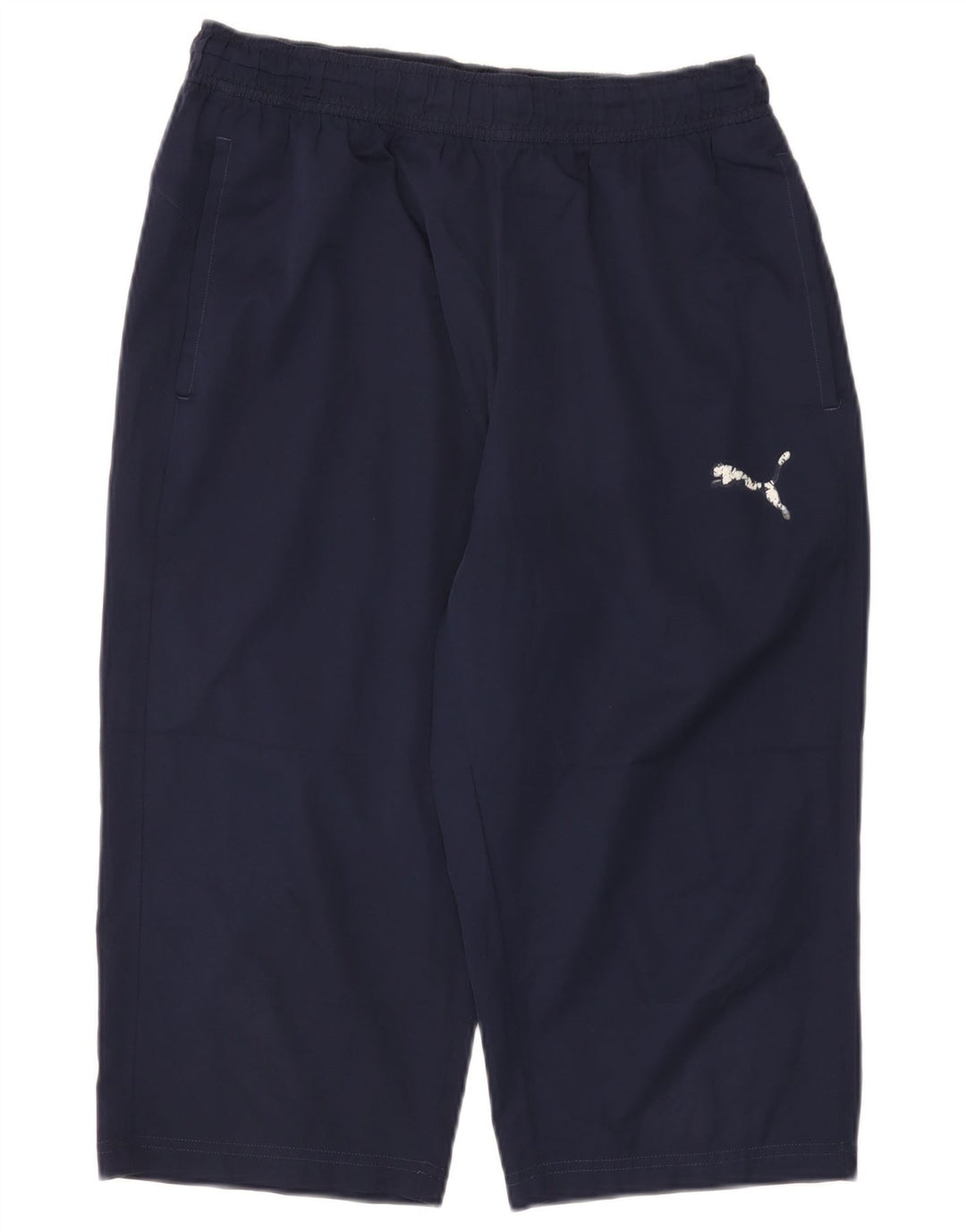 Pantaloncini sportivi da uomo Puma Bermuda grandi in poliestere blu navy