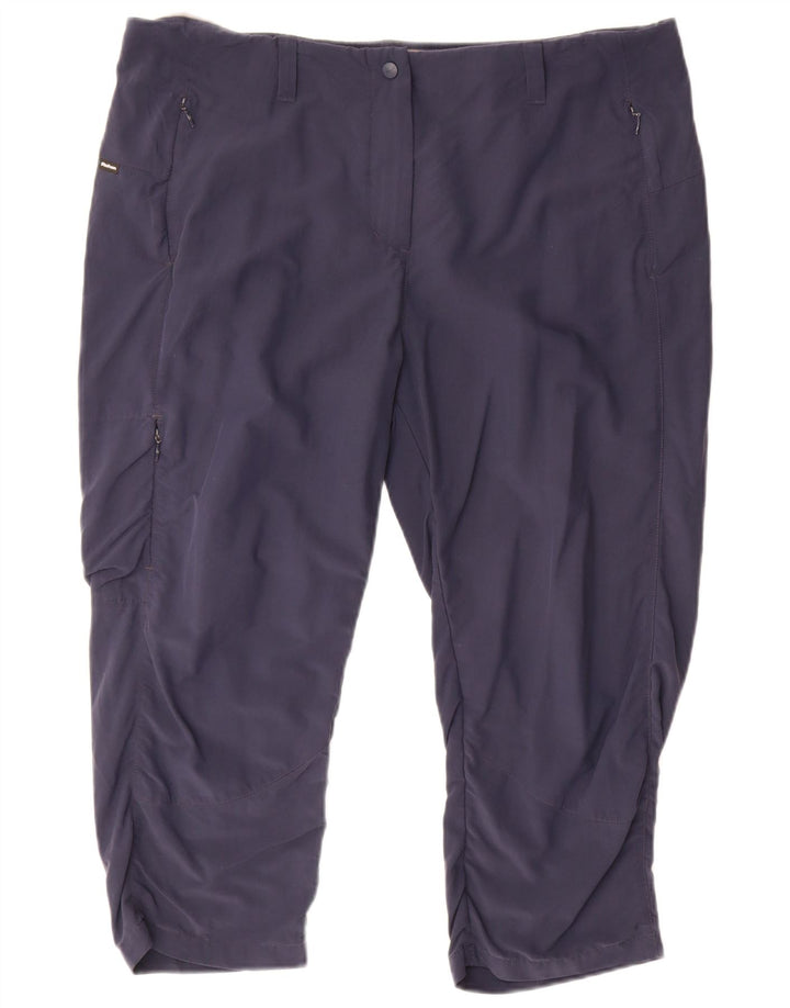Pantaloni capri cargo da donna Rohan US 16 2XL W40 L22 Blu navy poliammide
