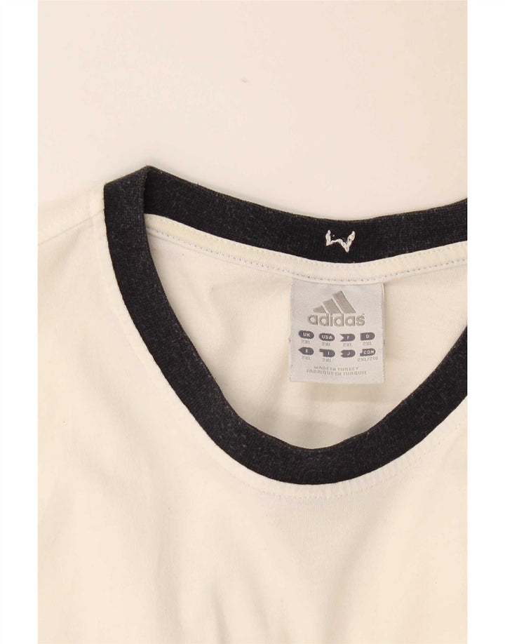 T-shirt grafica da uomo Adidas Top 2XL color block bianco