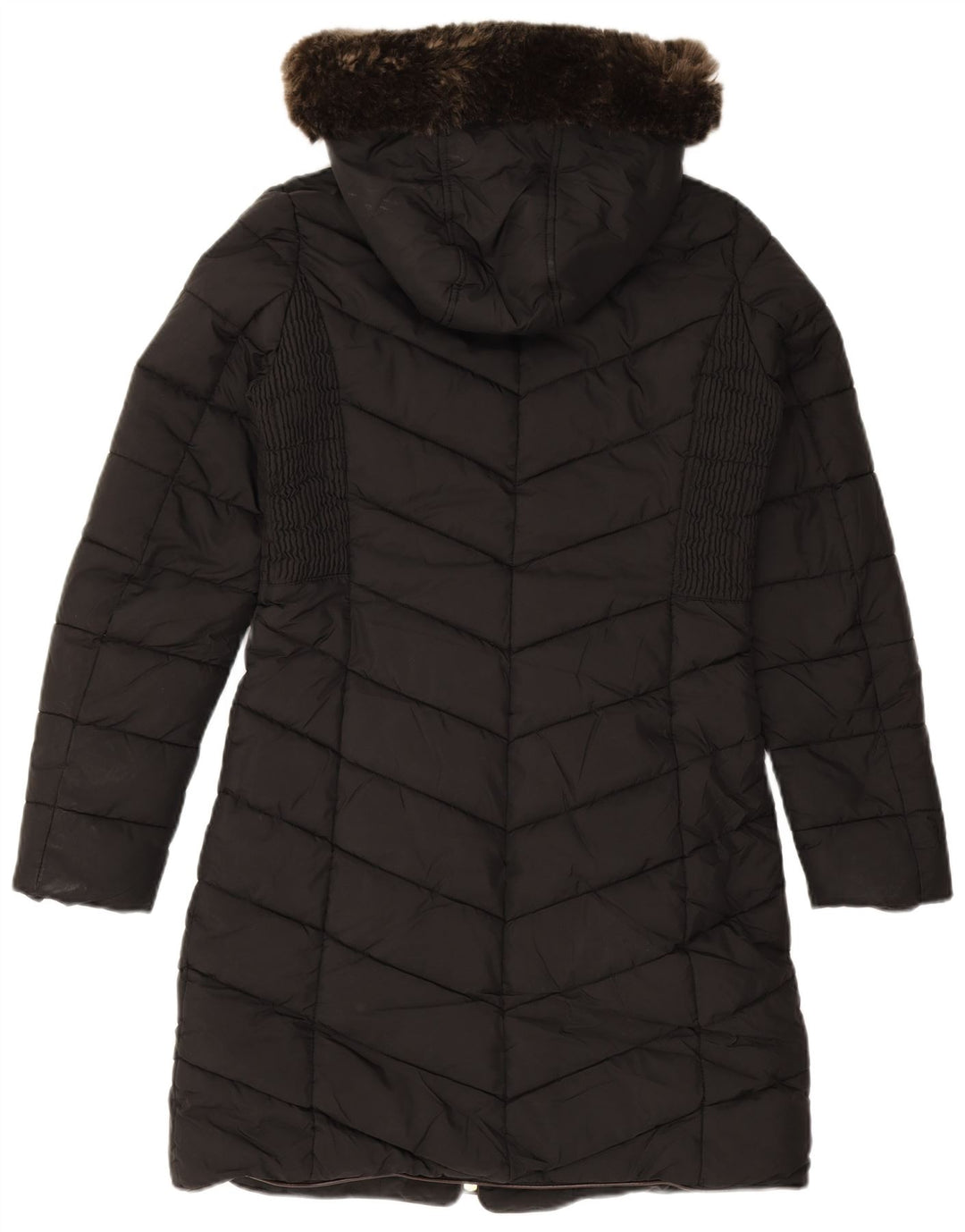Cappotto imbottito con cappuccio da donna Joules UK 8 piccolo poliestere nero