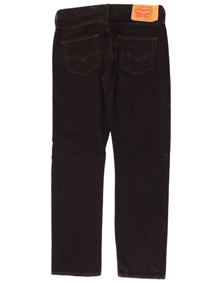 Levi's Uomo 501 Jeans dritti W30 L30 Cotone Nero