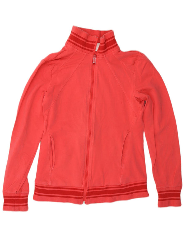Giacca da tuta da donna REEBOK UK 8/10 piccola rossa in cotone