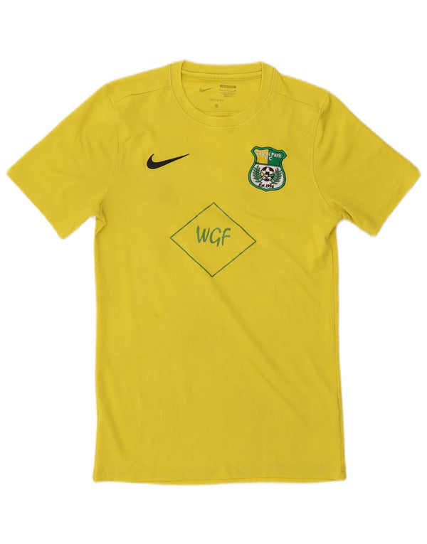 T-shirt grafica slim fit Nike Laurel Park FC da uomo, piccola, gialla