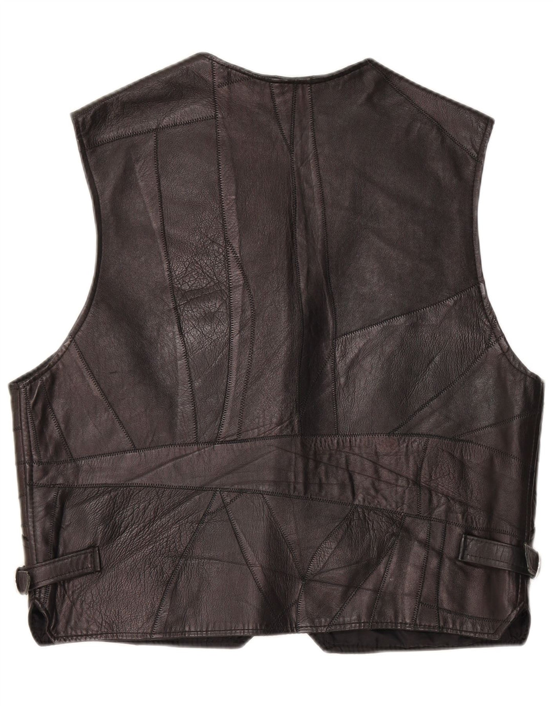 Gilet in pelle da uomo VINTAGE XL Nero