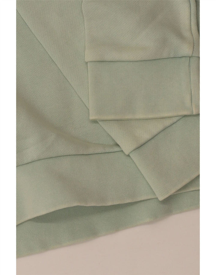 Felpa con grafica Adidas da uomo, piccola, in cotone turchese