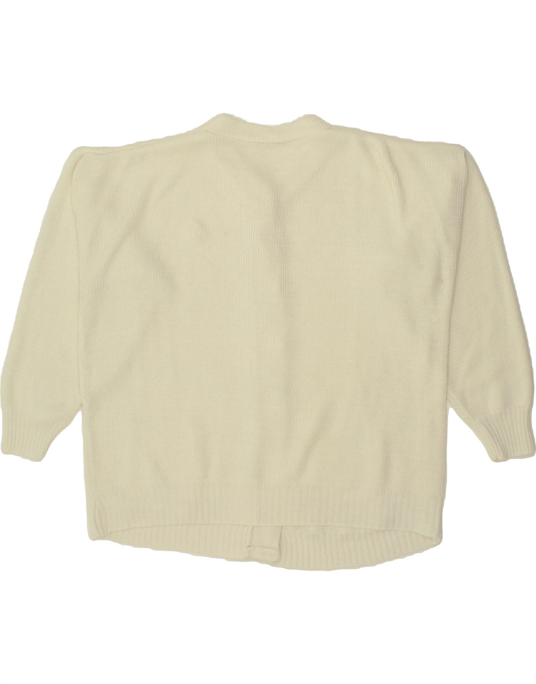 VINTAGE Womens Cardigan Sweater UK 20 2XL Off White Vintage Vintage and Second-Hand Vintage from Messina Hembry 