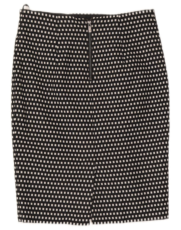 Gonna a tubino da donna Marks & Spencer UK 10 piccola W30 blu navy geometrica