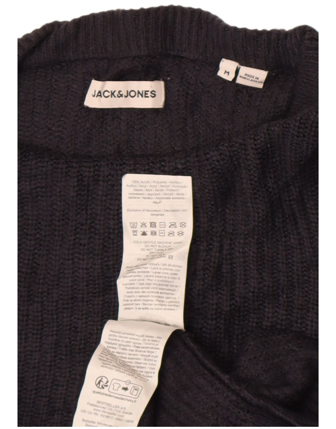 Maglione maglione girocollo da uomo Jack & Jones blu navy medio