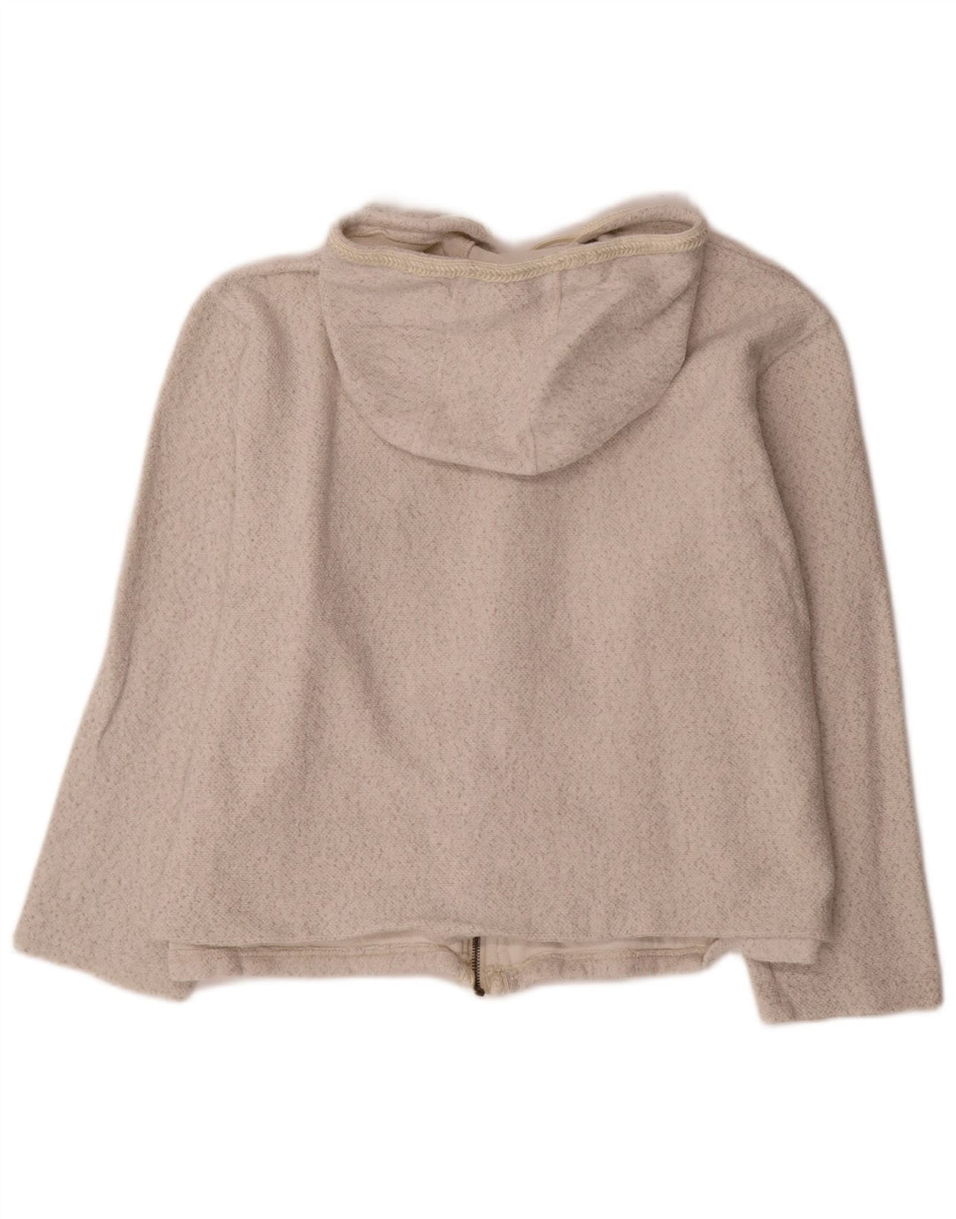 MOUNTAIN WAREHOUSE Felpa con cappuccio e zip da donna UK 20 2XL Bianco screziato