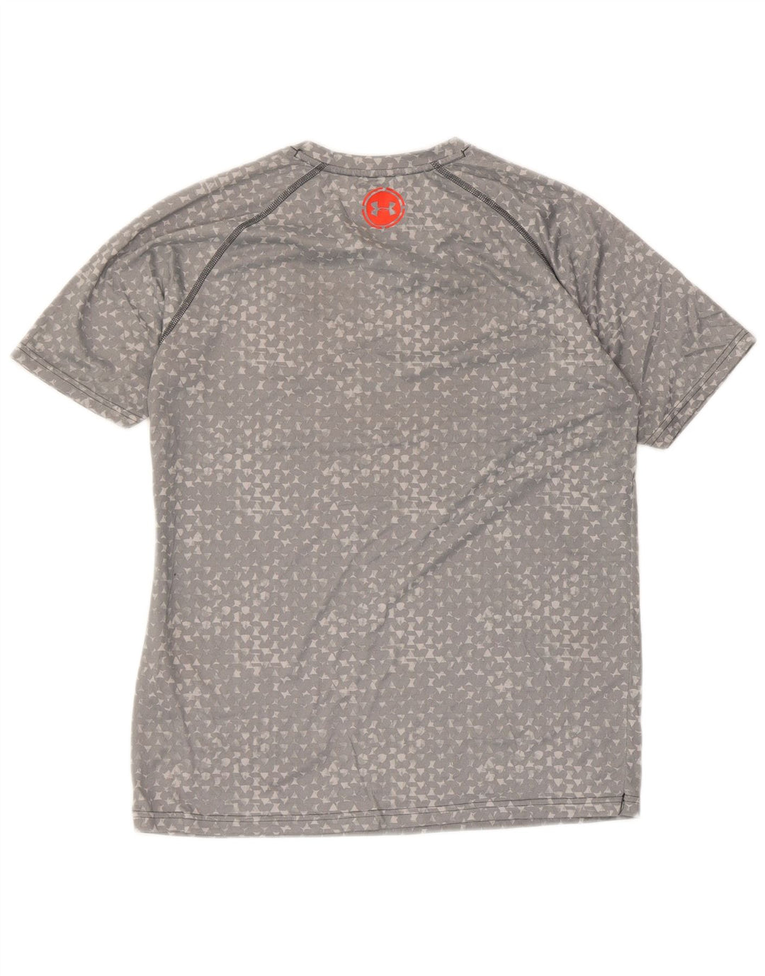 T-shirt da uomo UNDER ARMOUR Heat Gear Top grigio medio geometrico