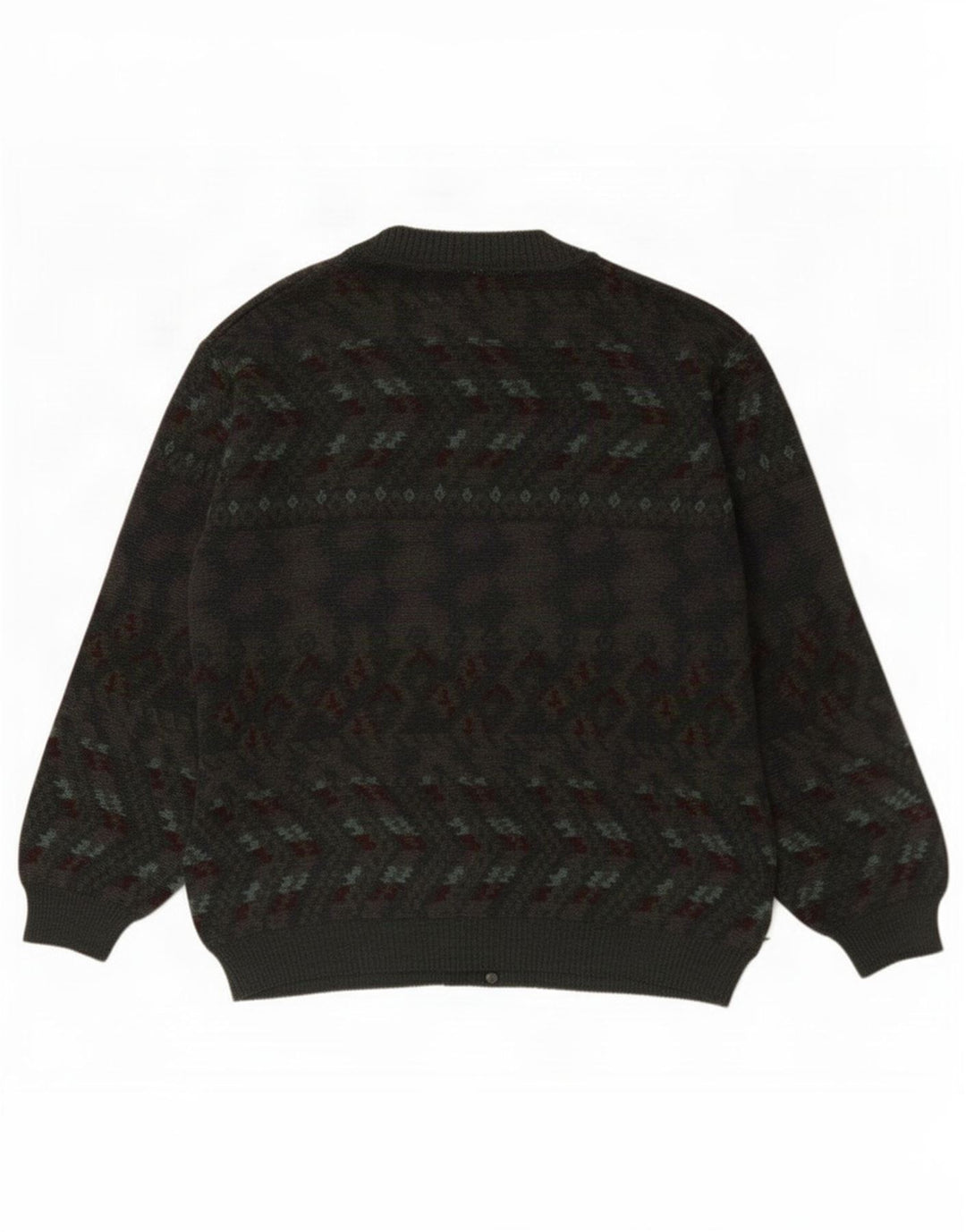 Maglione cardigan da uomo vintage grande grigio