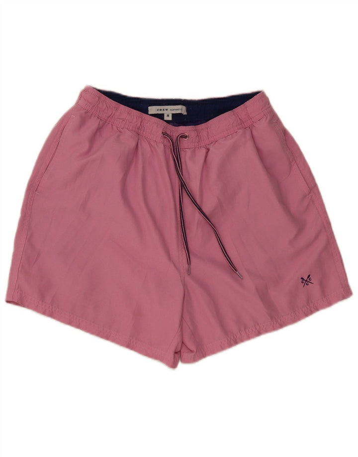 Crew Clothing Pantaloncini da bagno da uomo in poliestere rosa medio