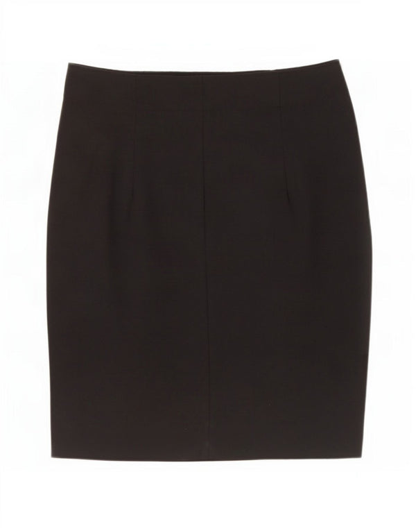 Calvin Klein Womens Pencil Skirt US 4 Small W30 Black Wool