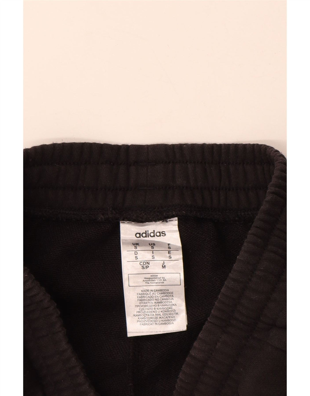 Pantaloni da tuta con grafica ADIDAS da uomo Joggers piccoli in cotone nero