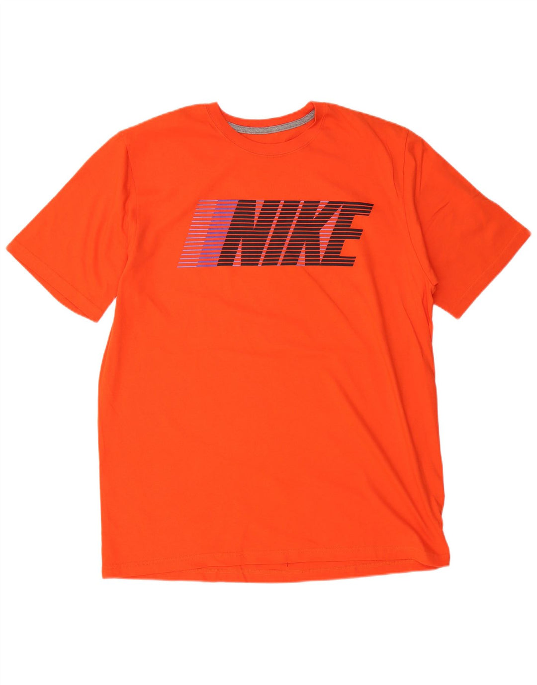 T-shirt grafica da uomo con vestibilità regolare NIKE XL in cotone arancione