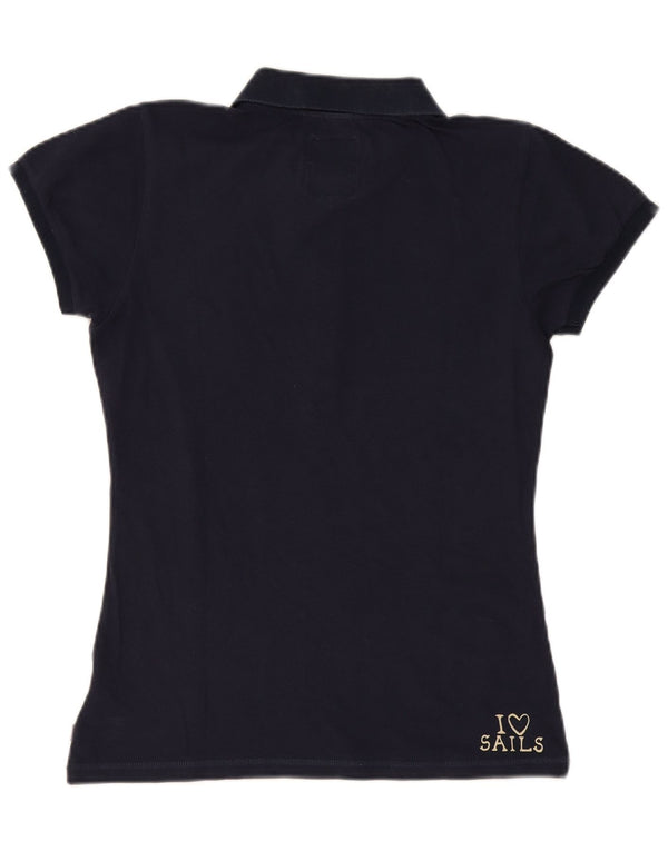 Polo grafica da donna North Sails UK 14 Large Blu Navy