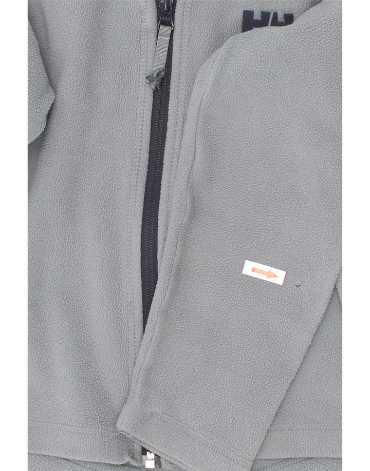 Giacca in pile da bambino Helly Hansen 6-7 anni in poliestere grigio