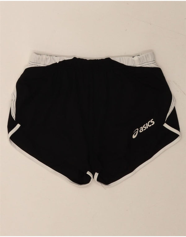 Pantaloncini sportivi da donna Asics UK 12 cotone color block medio nero