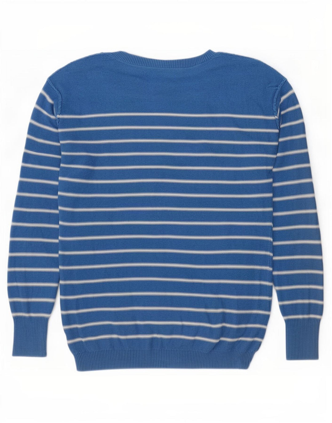 Maglione maglione oversize con scollo a barca da donna Fat Face UK 10 piccolo a righe blu
