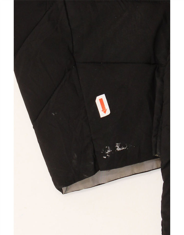 Cappotto imbottito con cappuccio da donna Michael Kors UK 14 poliestere nero medio