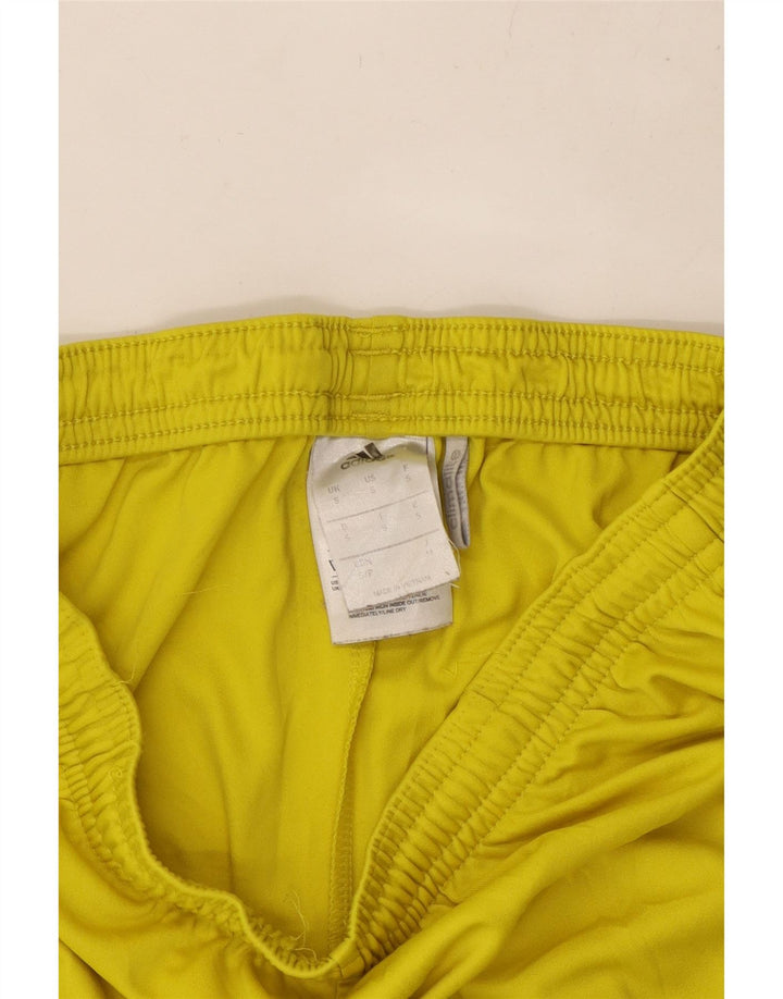Pantaloncini sportivi ADIDAS Climalite da uomo piccoli in poliestere giallo