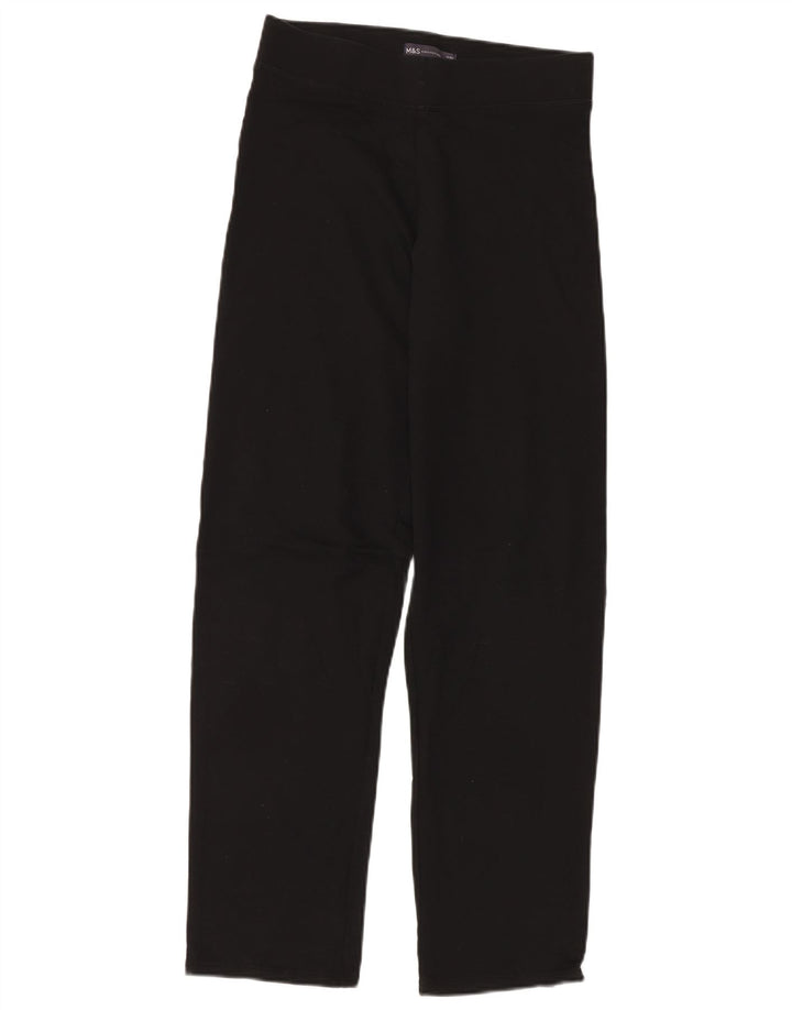 Pantaloni da tuta da donna MARKS & SPENCER UK 10 piccoli in cotone nero