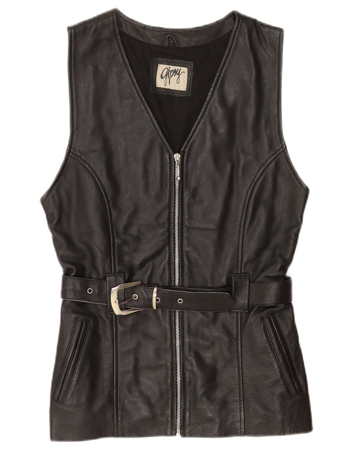 Gipsy da donna in pelle Gipsy UK 12 medio in pelle nera